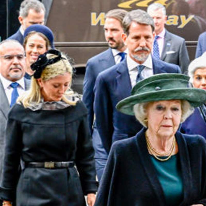 El incómodo momento entre Marie Chantal y la reina Letizia en el funeral del duque de Edimburgo