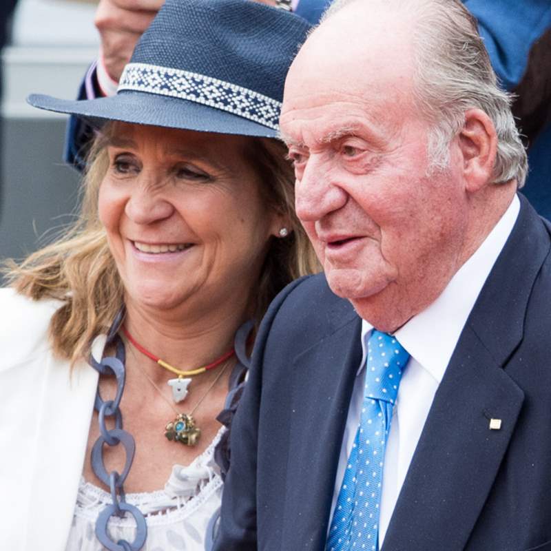 Infanta Elena y rey Juan Carlos