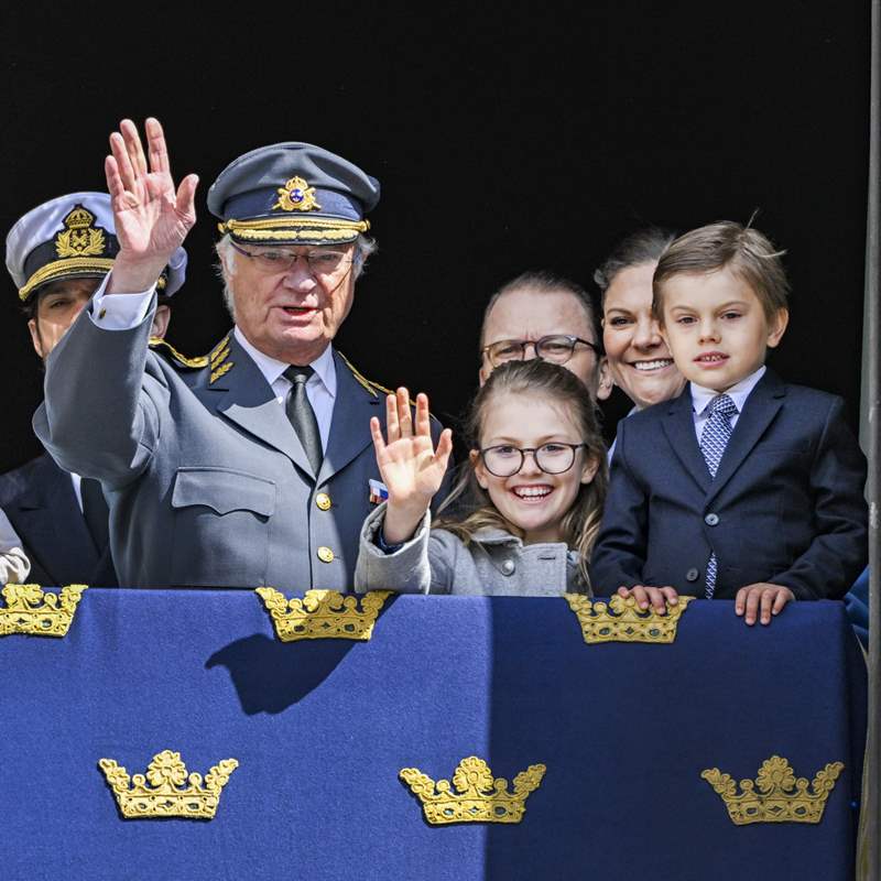 Los 'mini royals', protagonistas del 76 cumpleaños de Carlos Gustavo de Suecia