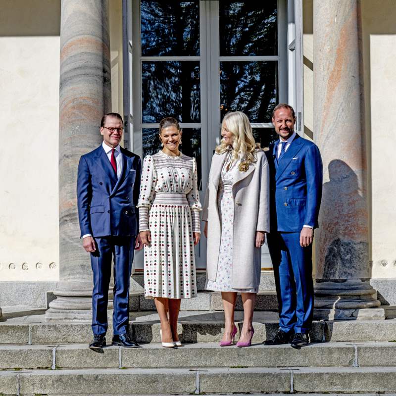 La complicidad entre Mette-Marit de Noruega y Victoria de Suecia en la visita oficial de los herederos noruegos a Estocolmo