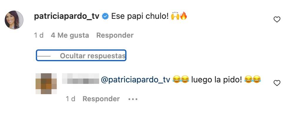 Patricia Pardo bromea en redes con su exmarido