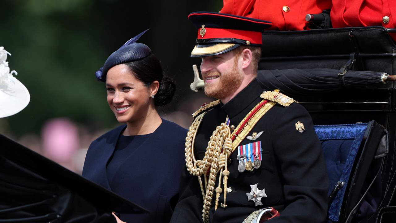 Harry Meghan Trooping the Colour