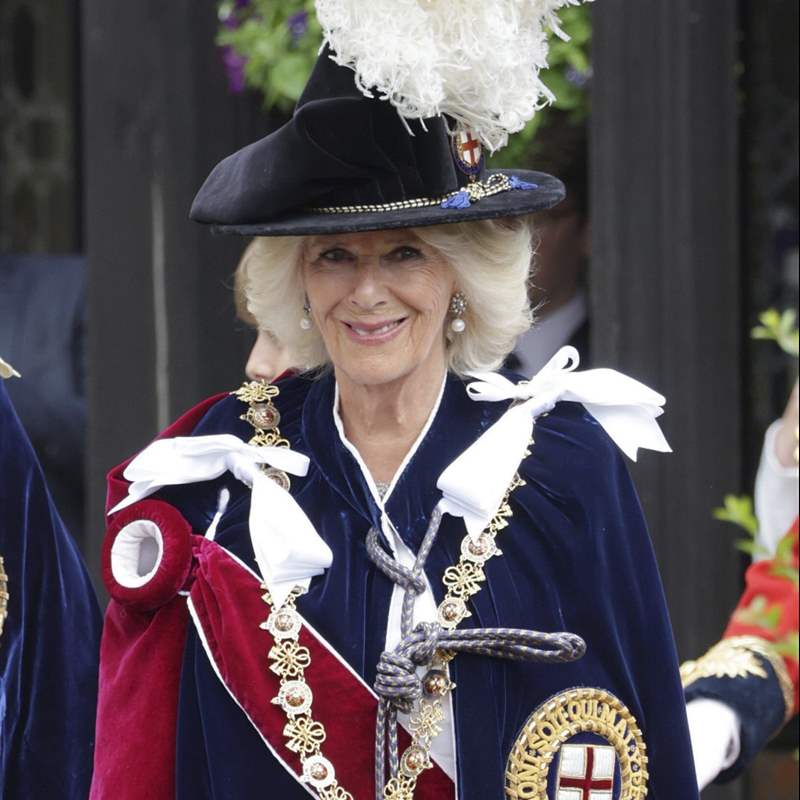 Camilla de Cornualles debuta como dama de la Orden de la Jarretera, la máxima distinción británica