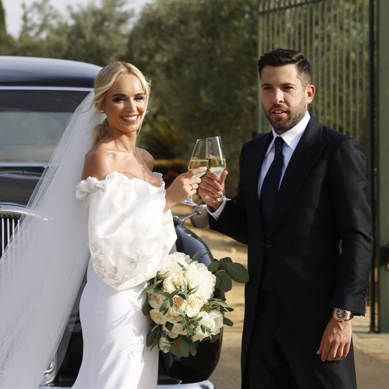 Jordi Alba y Romarey Ventura ya son marido y mujer: Las fotos de la boda