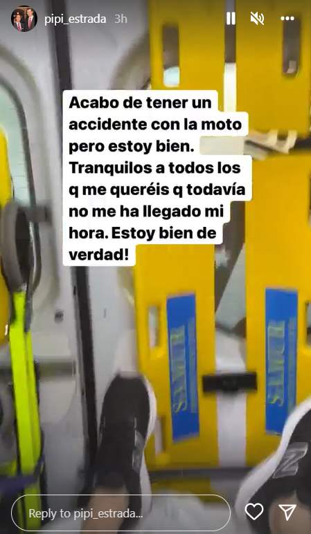 Pipi Estrada sufre un accidente de tráfico