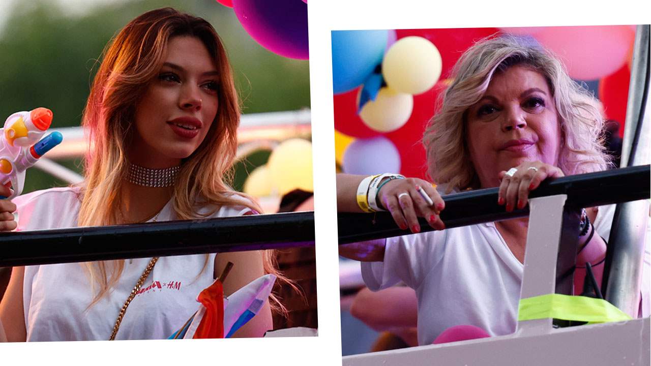 Terelu Campos y Alejandra Rubio se suben a la carroza y lo dan todo en el desfile del Orgullo LGTBI 
