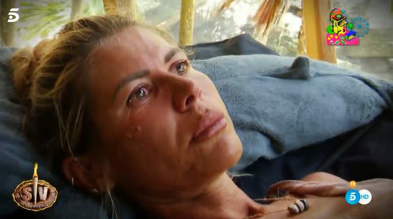 Ana Luque llorando en 'Supervivientes 2022'.