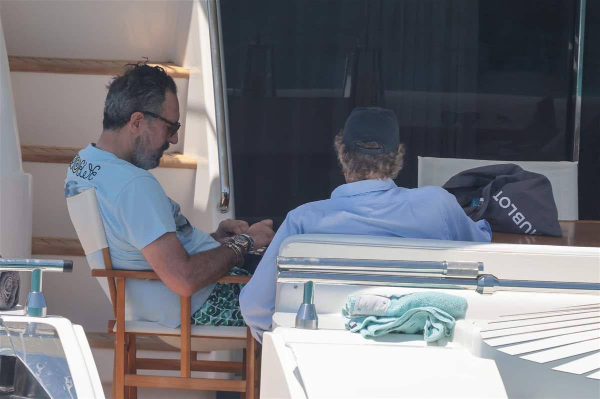 Jaime de Marichalar a bordo de un yate en Ibiza