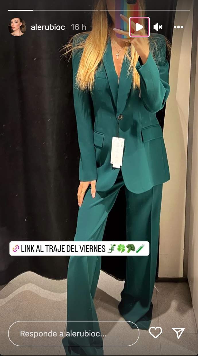 Alejandra Rubio traje de Zara