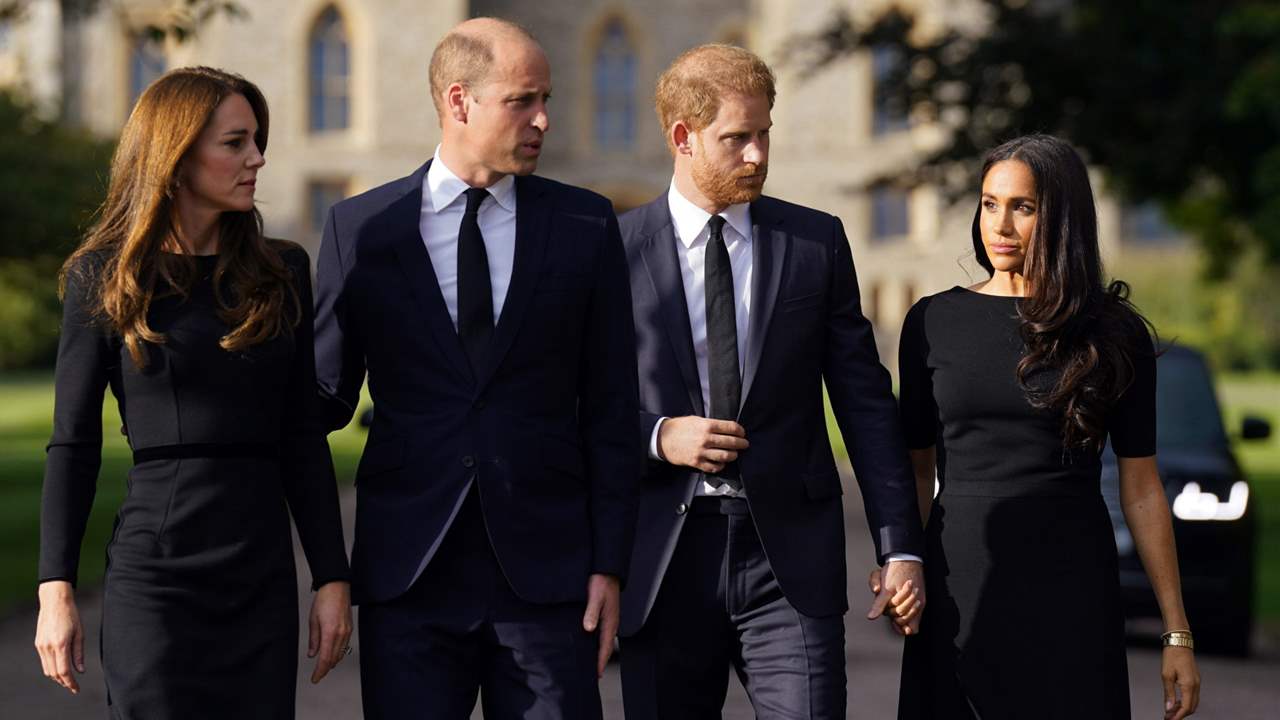 Meghan Markle y Kate Middleton, de luto y emocionadas, reaparecen juntas tras el fallecimiento de Isabel II