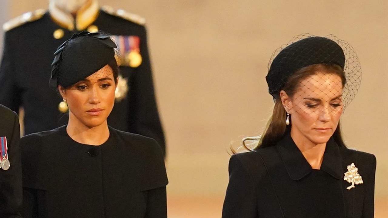 La norma de protocolo que iguala a Meghan Markle y Kate Middleton en el funeral de Isabel II 