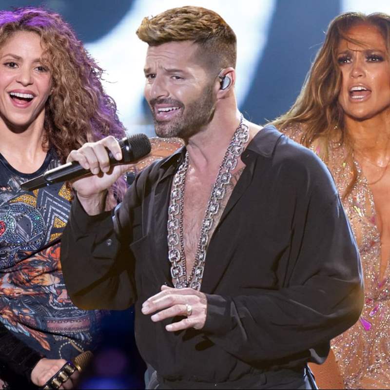 Shakira, Ricky Martin y Jennifer López