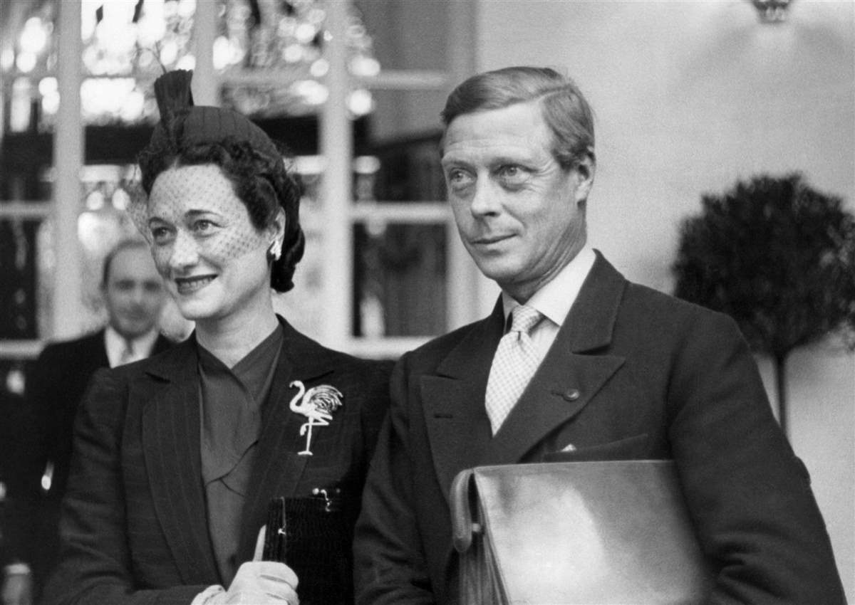 El príncipe Eduardo y su esposa Wallis Simpson