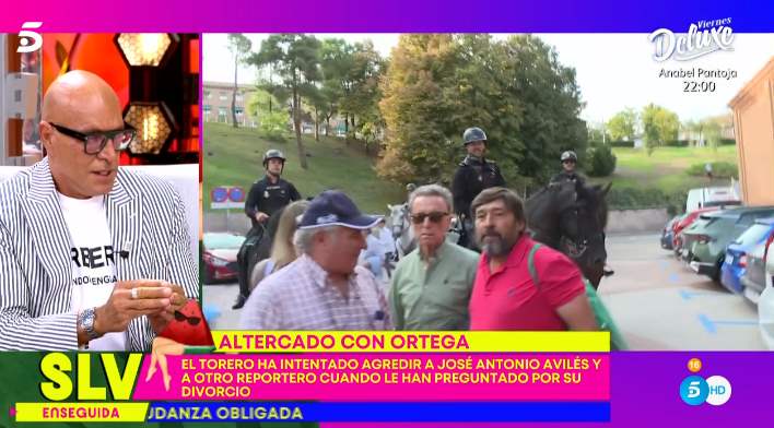 Altercado con la prensa de José Ortega Cano.