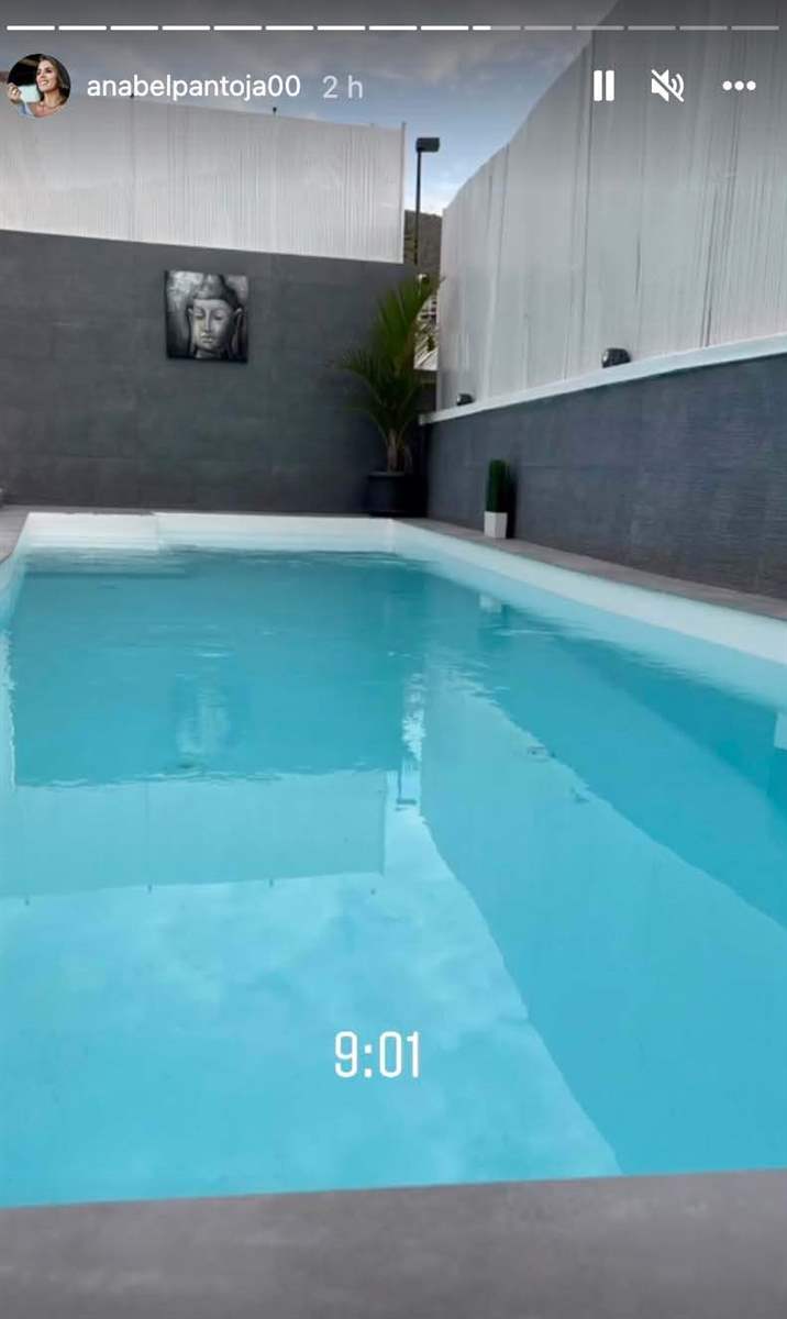 La piscina de la casa de Anabel Pantoja en Canarias