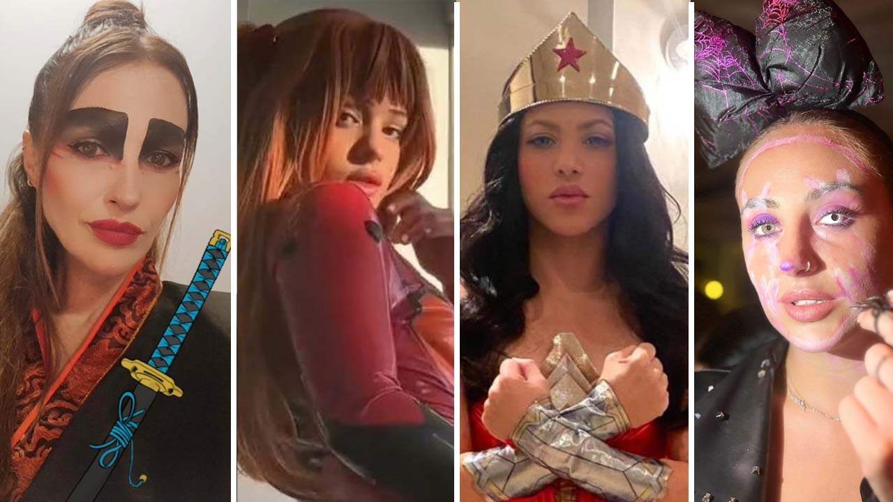 Paula Echevarría, Rosalía, Shakira, Rocío Flores... lo dan todo en la noche de Halloween: Los disfraces más terroríficos 