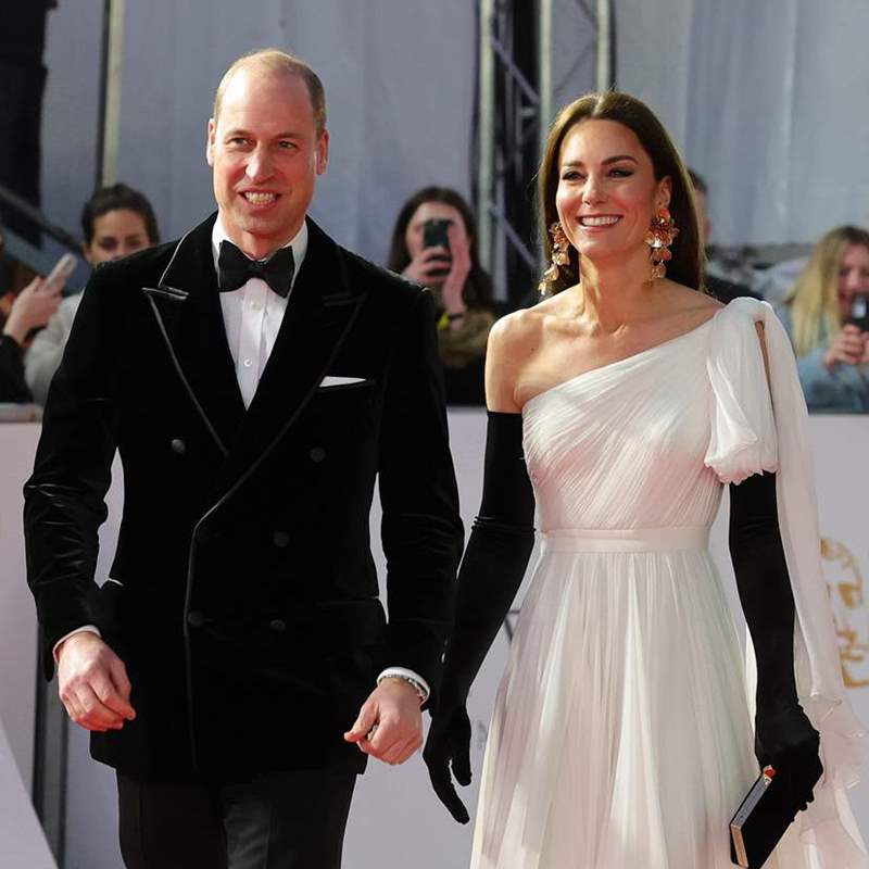Kate Middleton y el príncipe Guillermo zanjan los rumores de crisis con una aparición estelar en la alfombra roja de los Premios Bafta