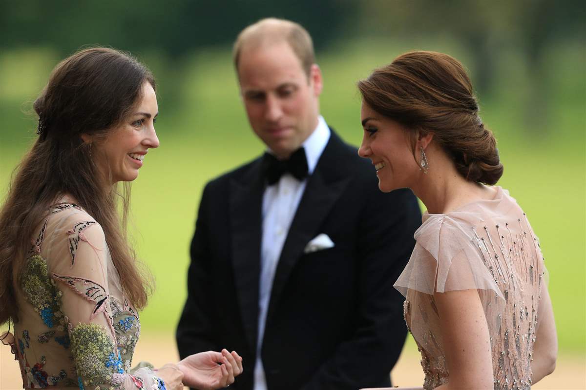 Rose Hanbury, Kate Middleton y el príncipe Guillermo 