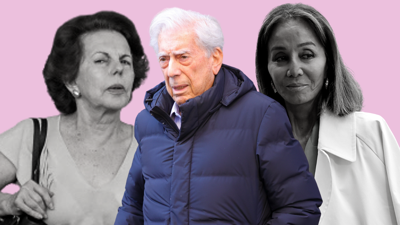 Vargas Llosa, Isabel Preysler y Patricia collage