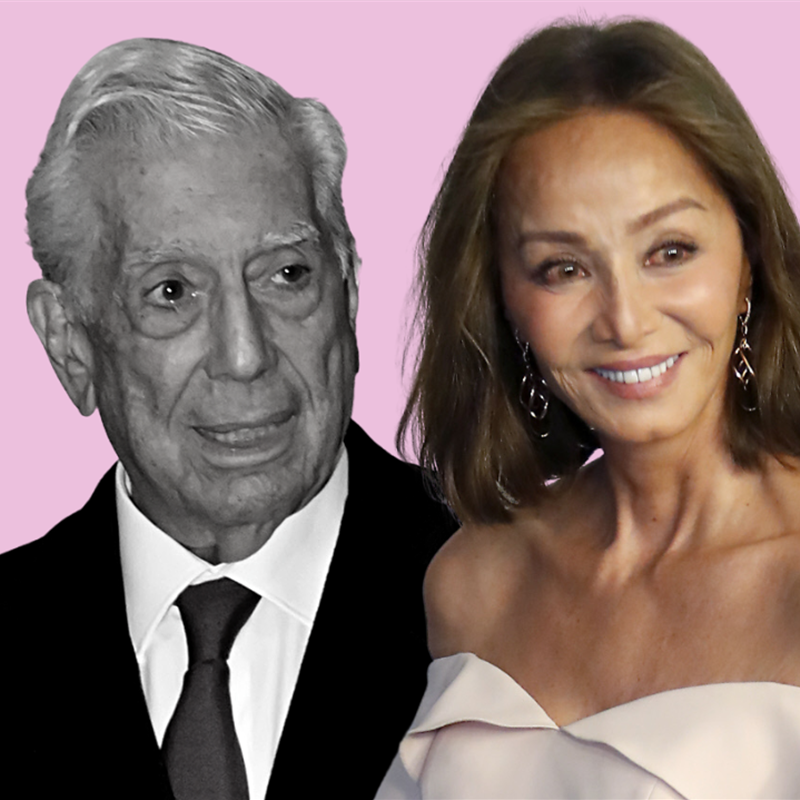 Isabel Preysler y Vargas Llosa collage