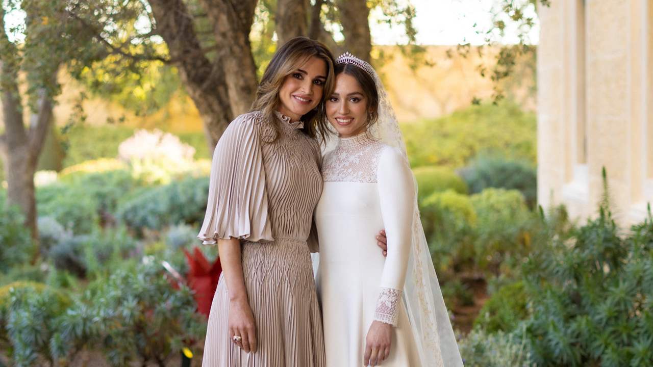 Rania de Jordania y su hija Imán 