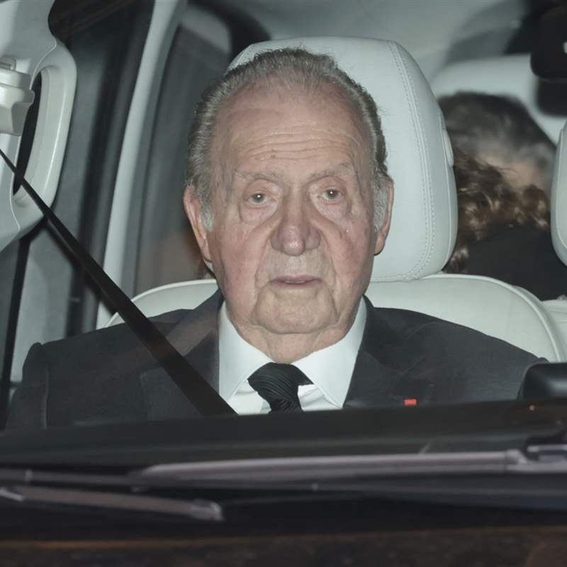Primeras imágenes del rey Juan Carlos en Londres: visita a un club privado antes de su encuentro con Carlos III en Palacio