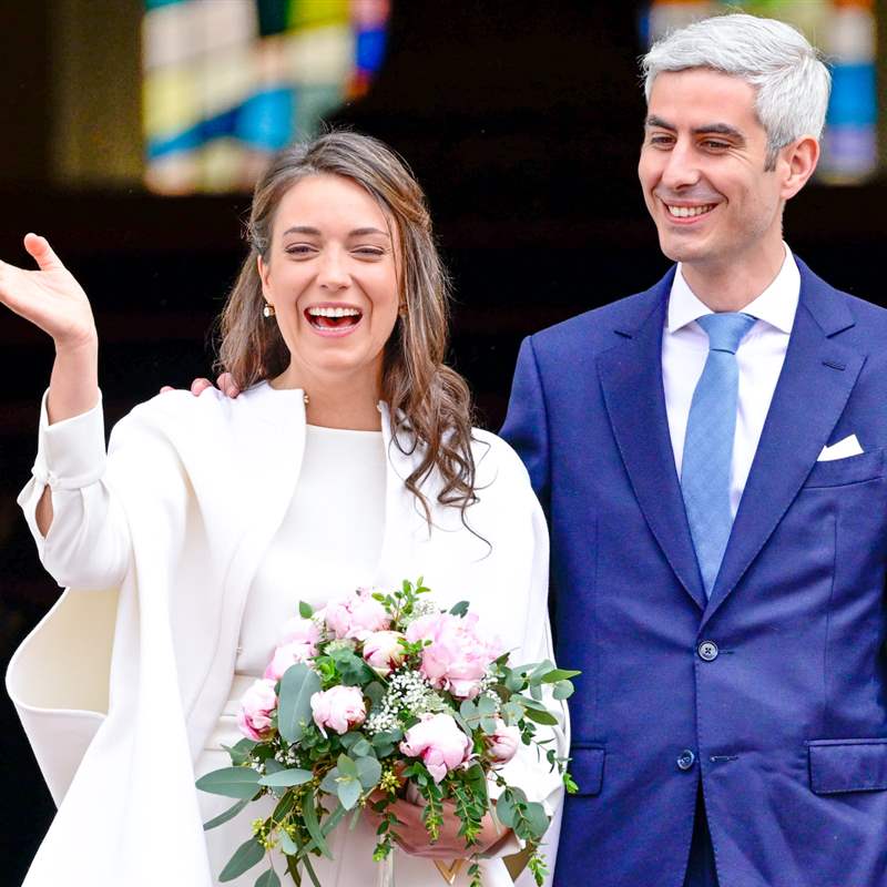 Alexandra de Luxemburgo y Nicolas Bagory celebran su boda civil en el ayuntamiento