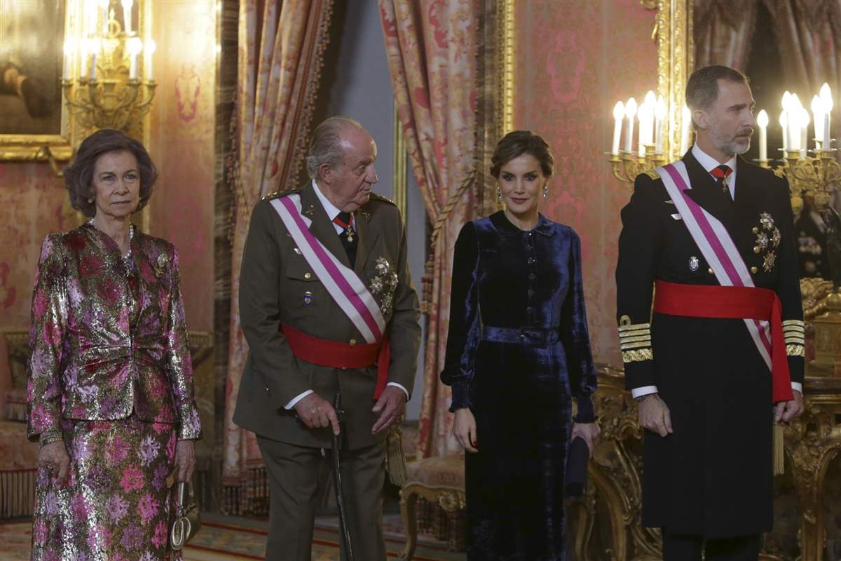 La reina Letizia y el rey Juan Carlos