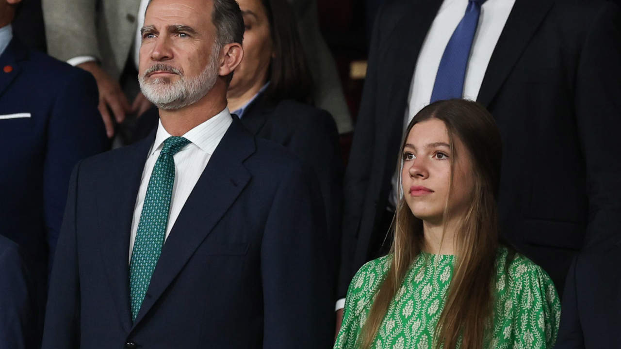 La infanta Sofía acompaña a Felipe VI en la final de la Copa del Rey