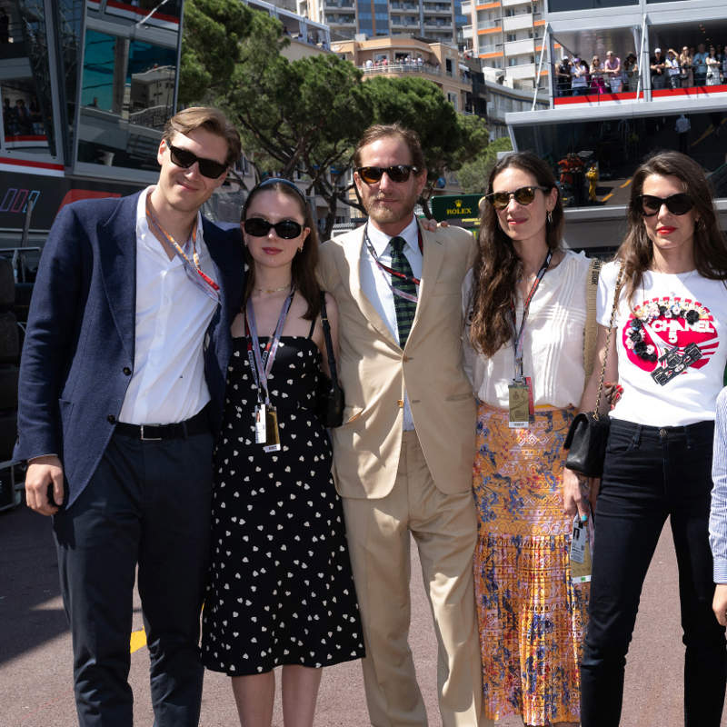 Carlota Casiraghi en el Gran Premio de Mónaco de F1: con sus hermanos y dando una nueva lección de estilo