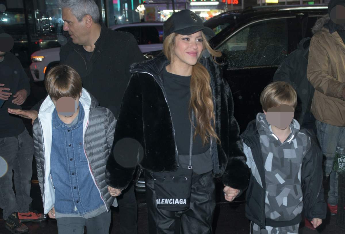 Shakira e hijos en Nueva York