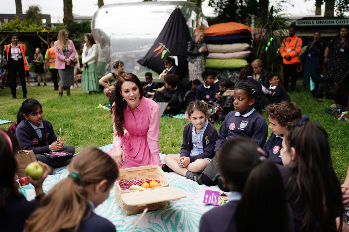 Kate Middleton con niños