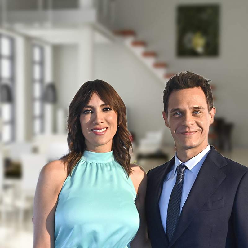 Christian Gálvez y Patricia Pardo